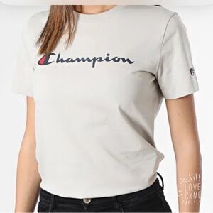 Champion Women's Short Sleeve Tee in Cream